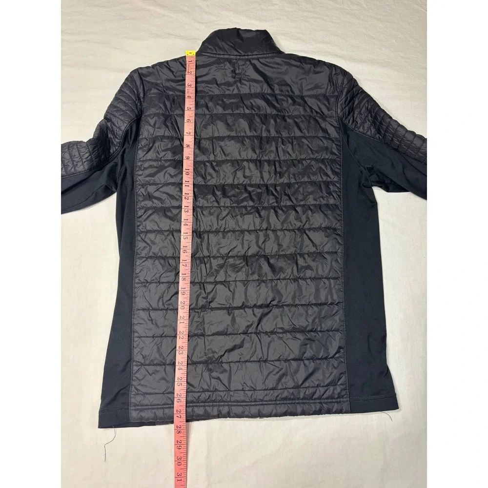 Under Armour Maryland Terrapins Jacket Mens Medium Black Hybrid Puffer Full Zip